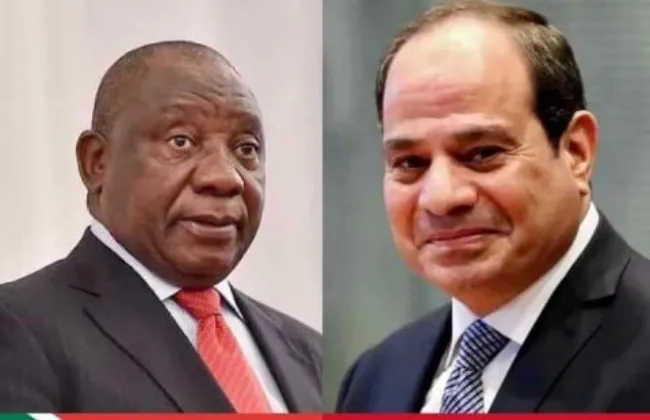 رئيس جنوب أفريقيا يؤكد رغبة بلاده فى المشاركة الفاعلة بإعادة إعمار غزة 