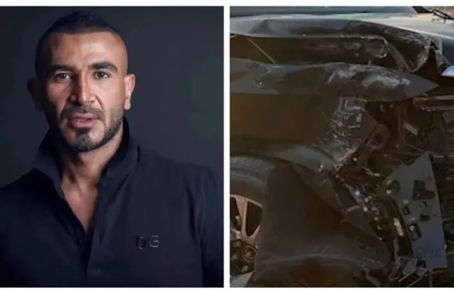 حادث سير مروع للفنان أحمد سعد على طريق العين السخنة