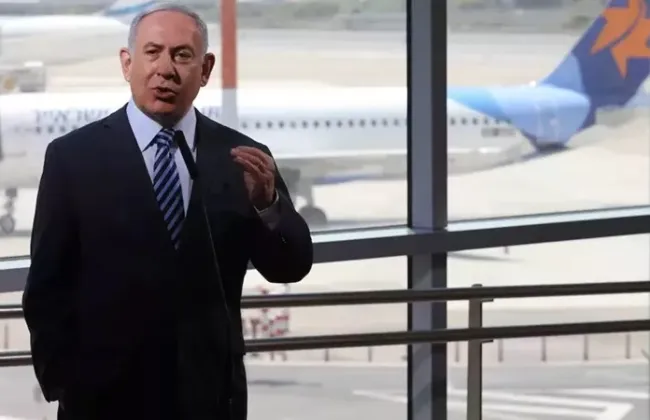 نقل طائرة نتنياهو خارج الكيان الأراضي المحتلة