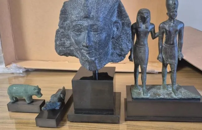 مصر تسترد أربع قطع أثرية نادرة من الولايات المتحدة الأمريكية