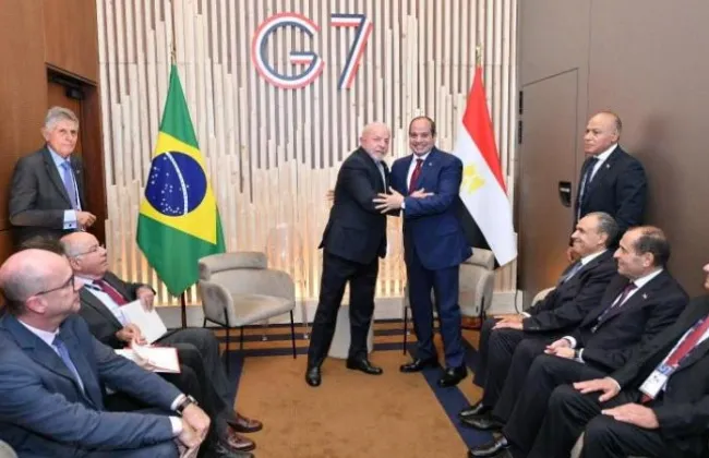 الرئيس السيسى يلتقى نظيره البرازيلى ويؤكد الاعتزاز بعلاقات البلدين التاريخية