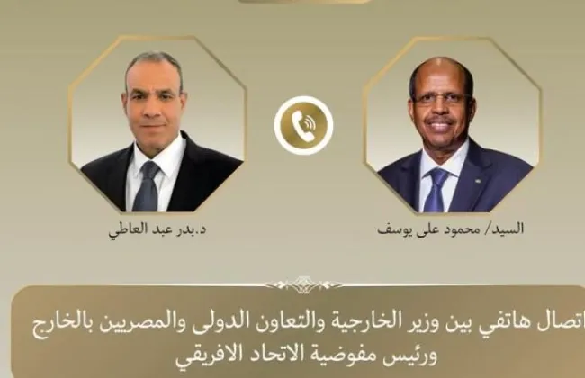 وزير الخارجية ورئيس مفوضية الاتحاد الأفريقى يبحثان تعزيز السلم والأمن بأفريقيا