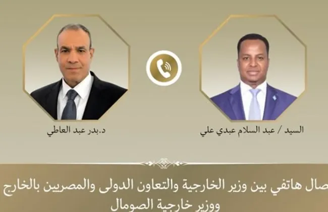 وزير الخارجية يبحث مع نظيره الصومالي تطورات الأوضاع فى القرن الأفريقي