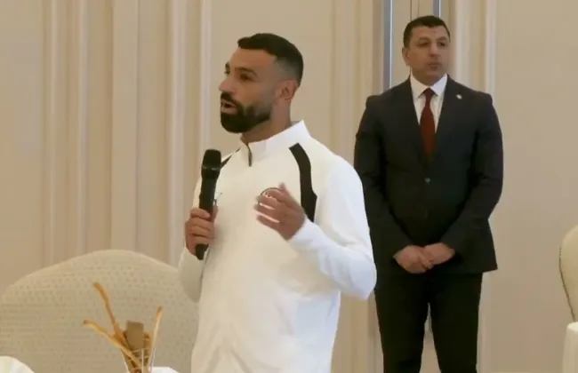 محمد صلاح لـ الرئيس السيسي: اهتمام سيادتكم تكريم كبير للمنتخب وتقدير لجهوده