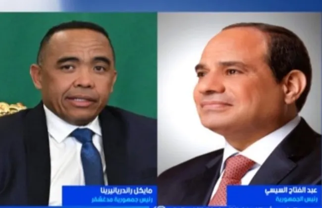 شهد السيد الرئيس عبد الفتاح السيسى، والرئيس ميكائيل راندريانيرينا، رئيس جمهورية مدغشقر الشقيقة، مراسم التوقيع على عدد من مذكرات التفاهم بين البلدين، وذلك في ختام مباحثاتهما الثنائية بمدينة العلمين.
