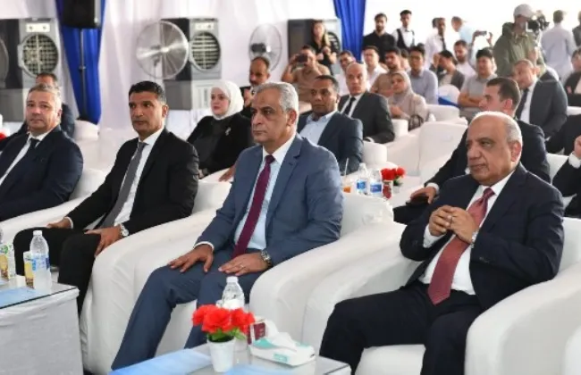 وزير الانتاج الحربي يشارك في وضع حجر أساس مشروع 
