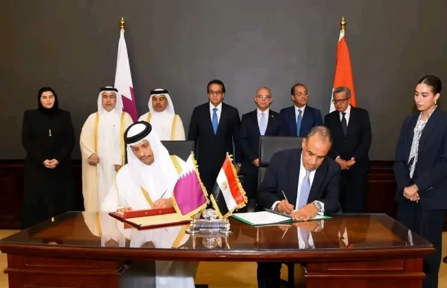انعقاد الدورة السابعة للجنة العليا المصرية القطرية المشتركة فى العلمين