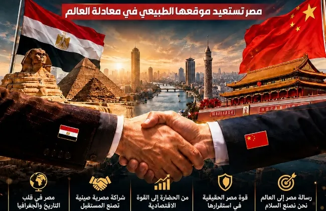 حين تتحدث بكين عن القاهرة.. مصر تستعيد موقعها الطبيعي في معادلة العالم
