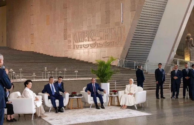 السيدة انتصار السيسى عن المتحف المصرى الكبير: حين تعجز الكلمات عن وصف عظمة حضارة أبهرت العالم