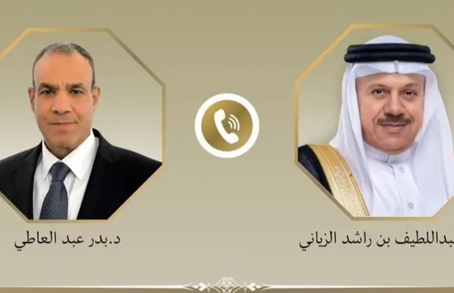 وزير الخارجية يبحث مع نظيره البحريني الأوضاع الإقليمية وسبل خفض التصعيد