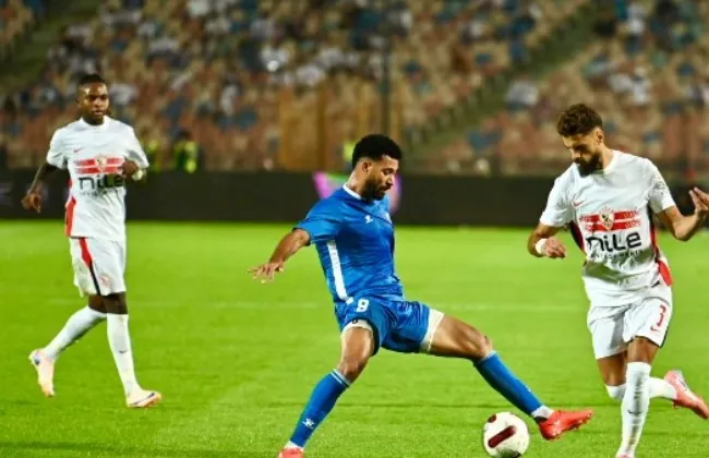 الزمالك يتقدم على أبو قير بهدف محمد إسماعيل فى الشوط الأول