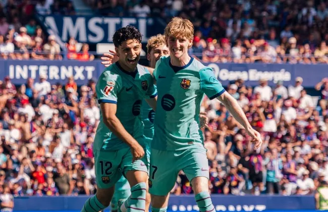 برشلونة يدك ليفانتي 4-2 بدون حمزة ويتربع على قمة الدوري الإسباني
