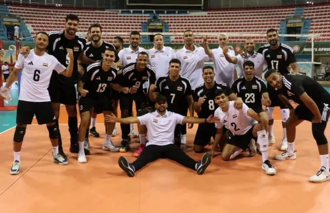 منتخب مصر يهزم أفريقيا الوسطى ويتأهل لربع نهائى أفريقيا للكرة الطائرة
