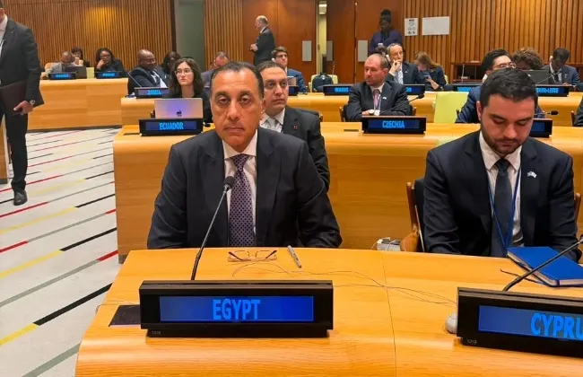 مدبولى أمام الأمم المتحدة: مصر تشدد على رفضها القاطع لضم أراضى فلسطينية