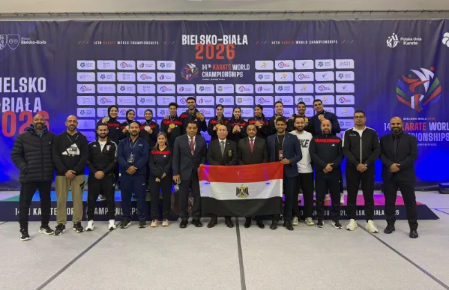 وزير الشباب والرياضة يهنئ منتخب الكاراتيه للناشئين والشباب بوصافة بطولة العالم